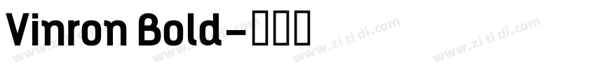 Vinron Bold字体转换